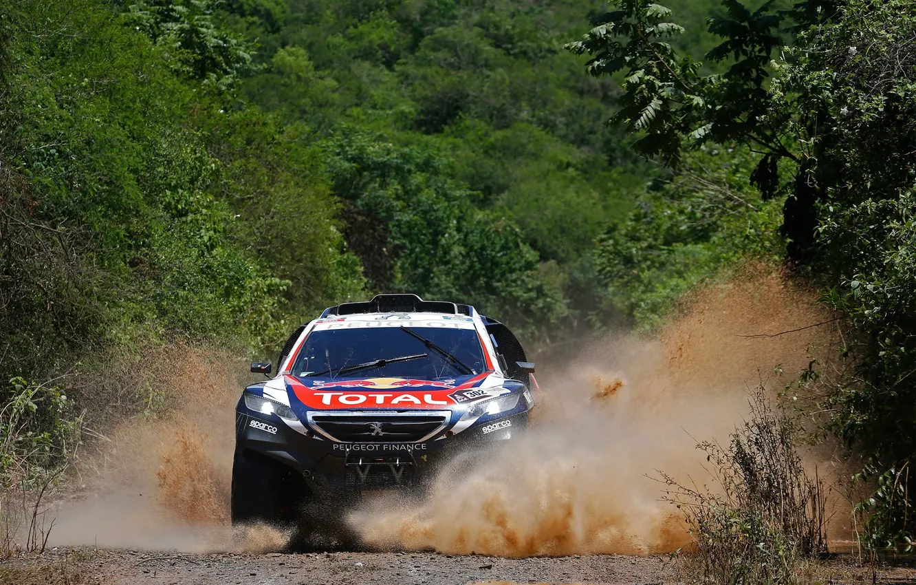 Photo wallpaper squirt, Peugeot, Dakar, 2016, DKR, Baggy, FAS