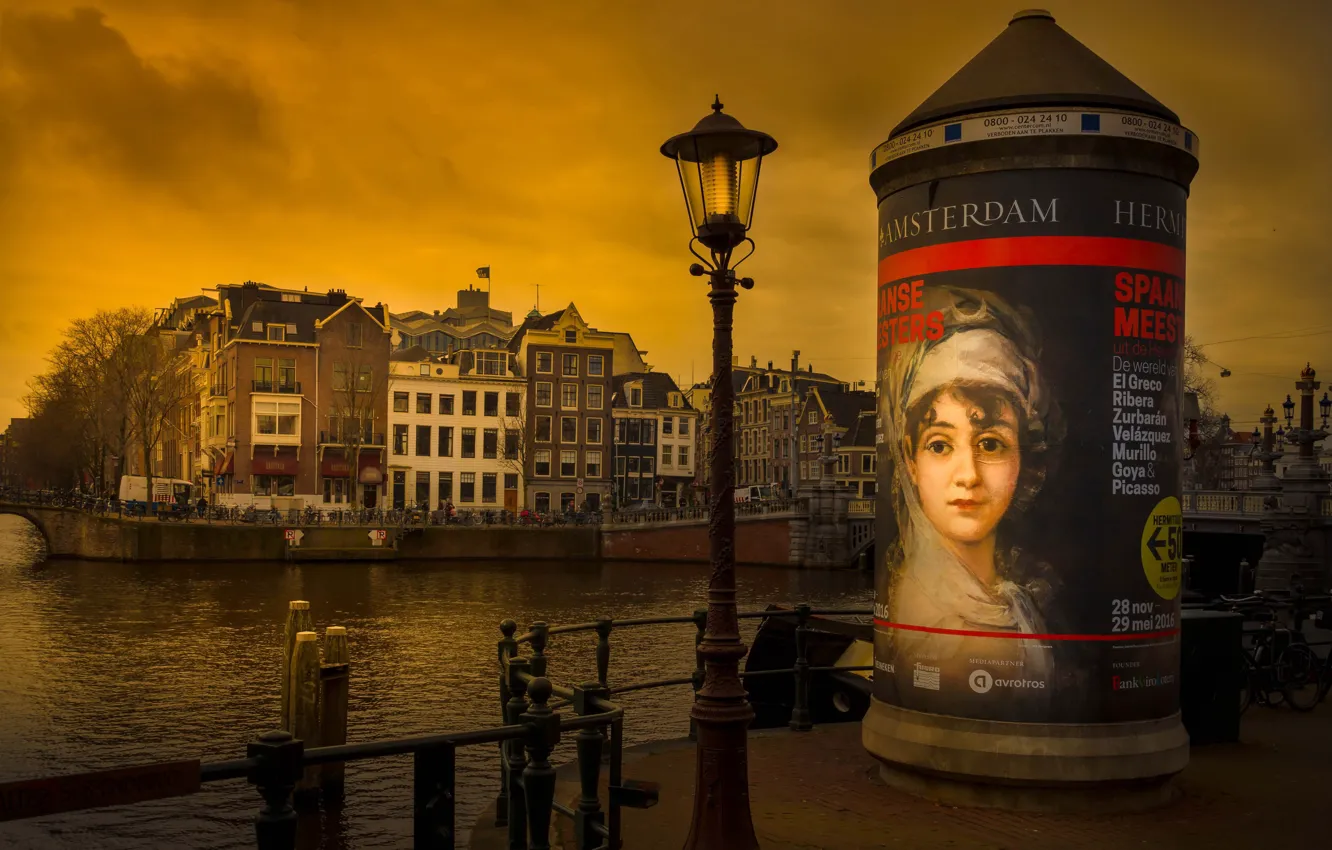 Photo wallpaper Amsterdam, Nederland, Noord-Holland
