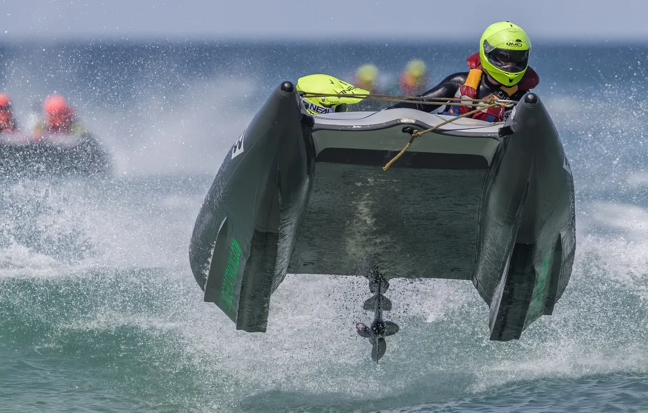 Photo wallpaper race, boat, speed