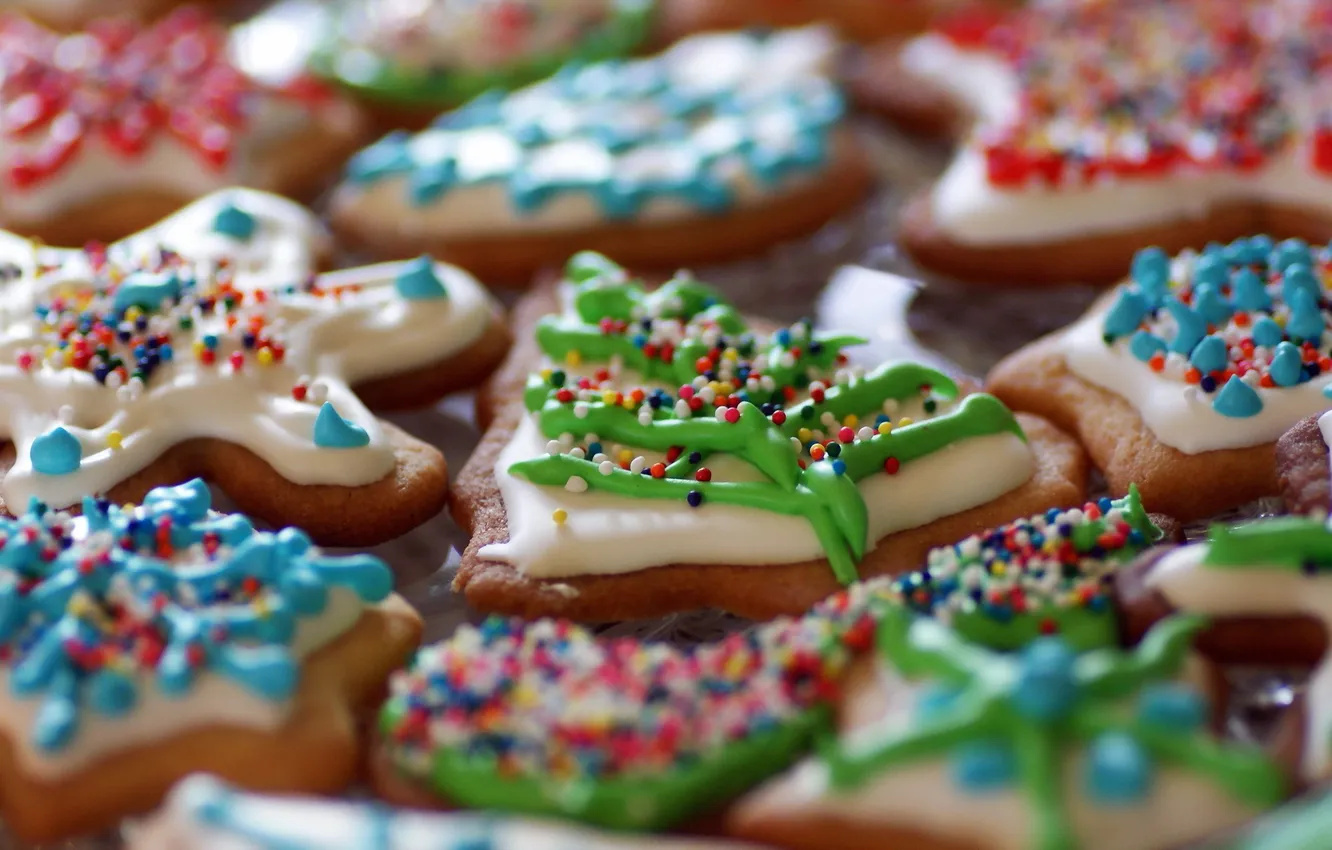 Photo wallpaper macro, food, cookies