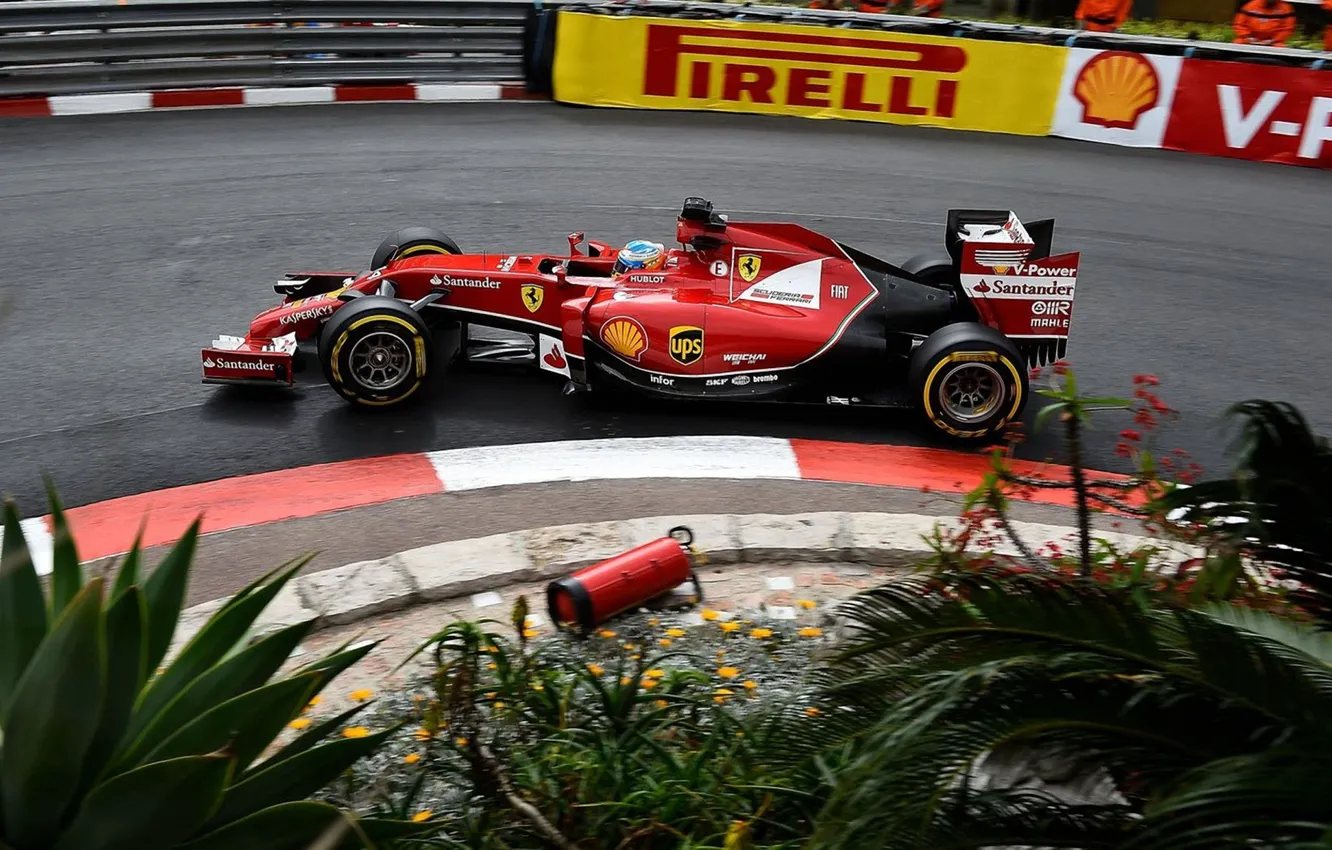 Photo wallpaper Ferrari, Monaco, Formula 1, Fernando Alonso, alonso, f14t
