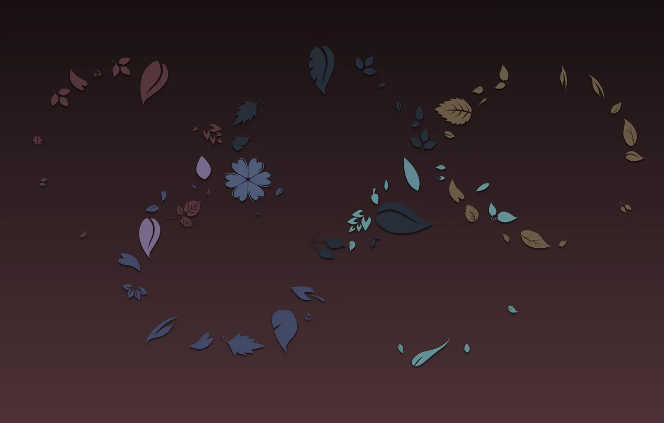 Photo wallpaper flowers, grey, background, texture, leaves, Burgundy