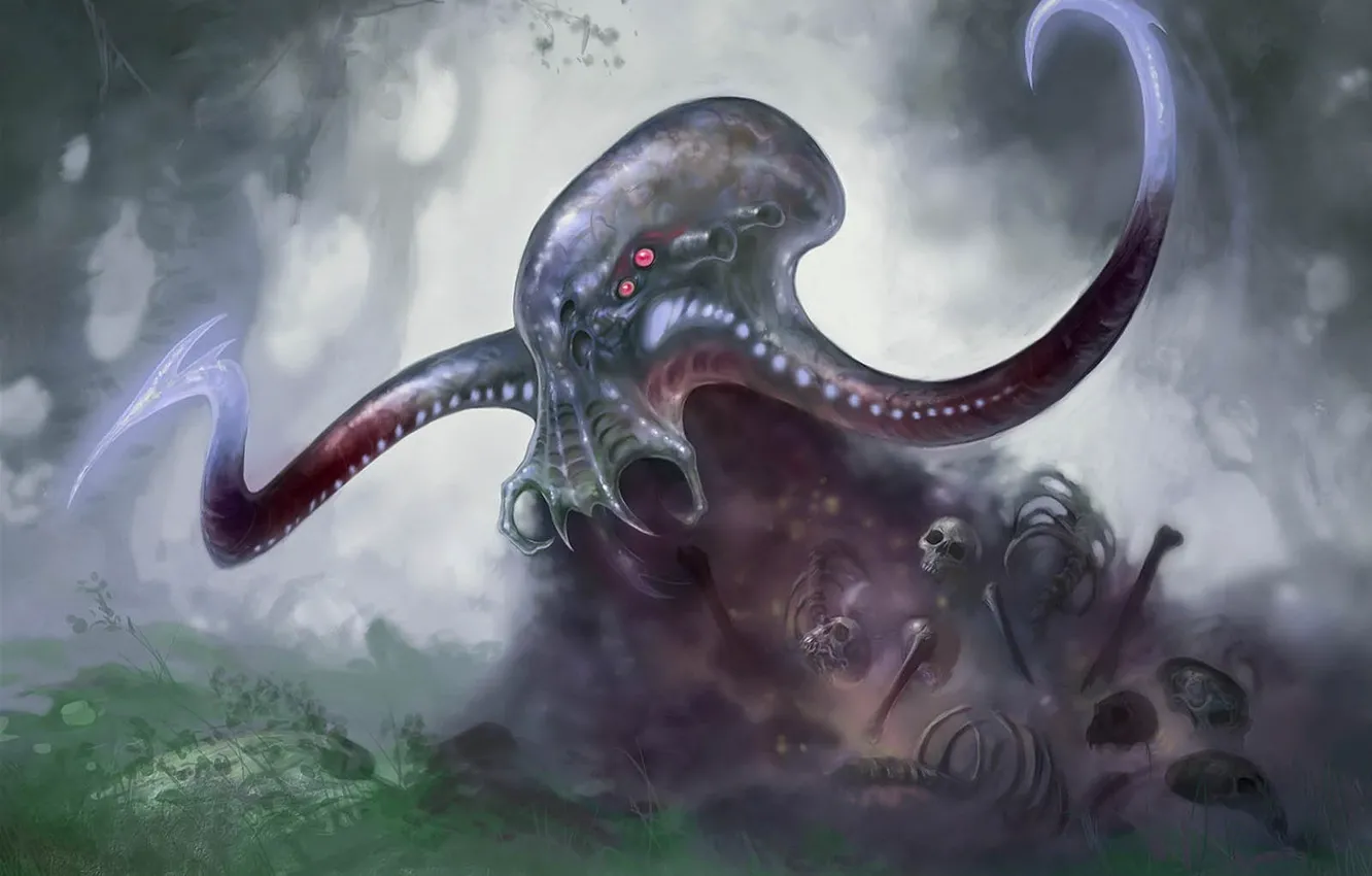 Photo wallpaper figure, octopus, Cthulhu