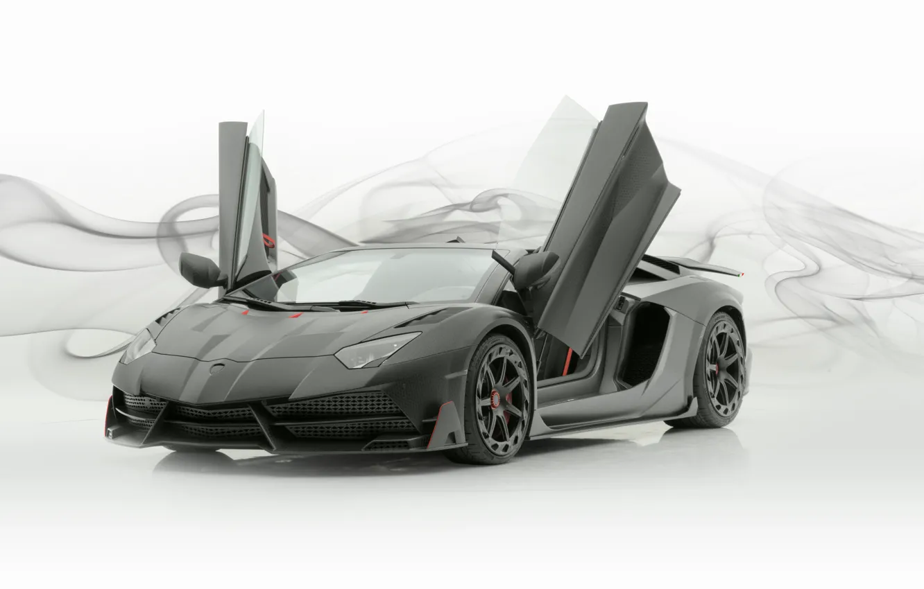 Photo wallpaper Roadster, Lamborghini, supercar, Aventador, Mansory, 2019, Carbonado Evo