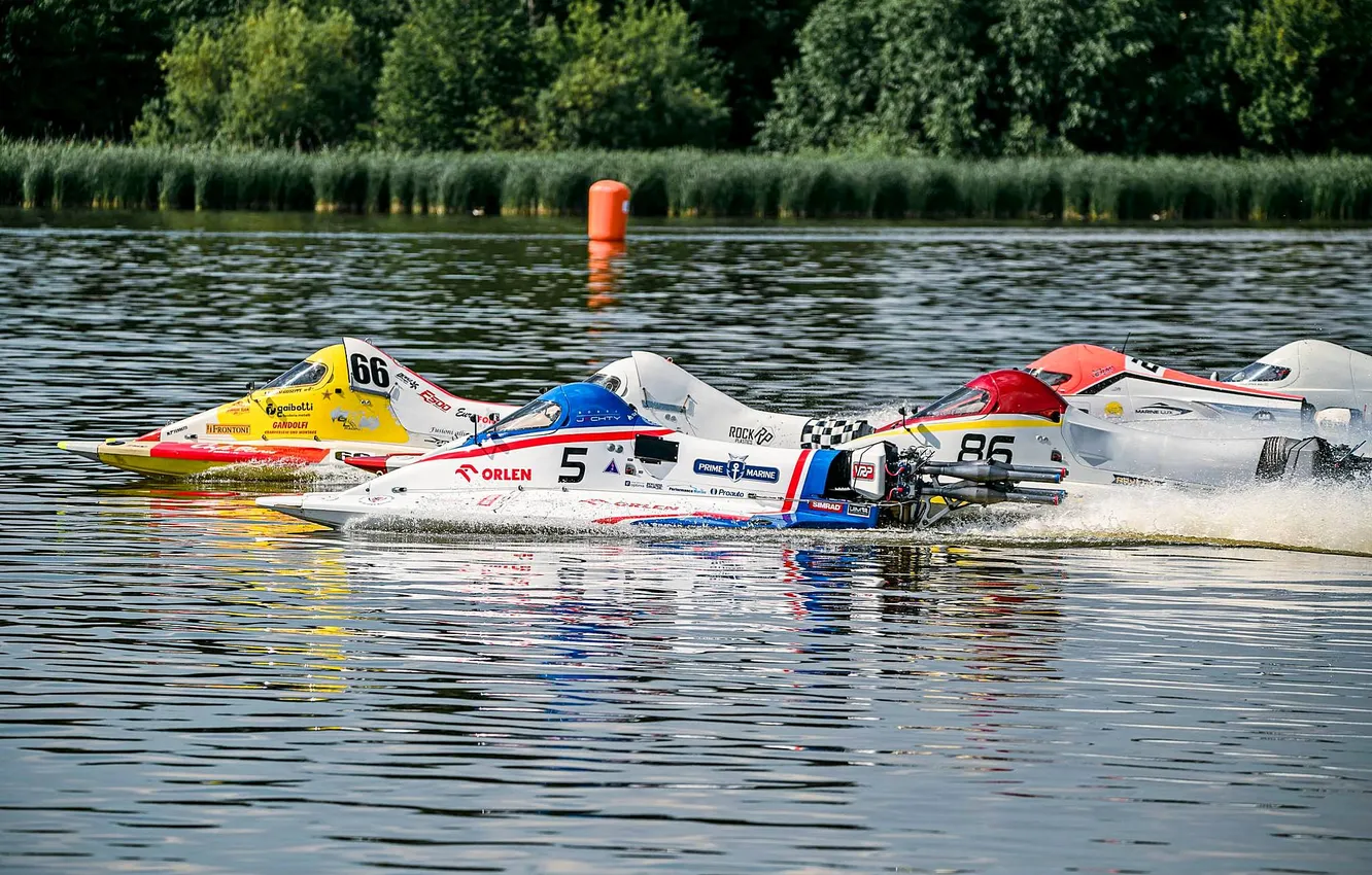 Photo wallpaper race, boat, speed