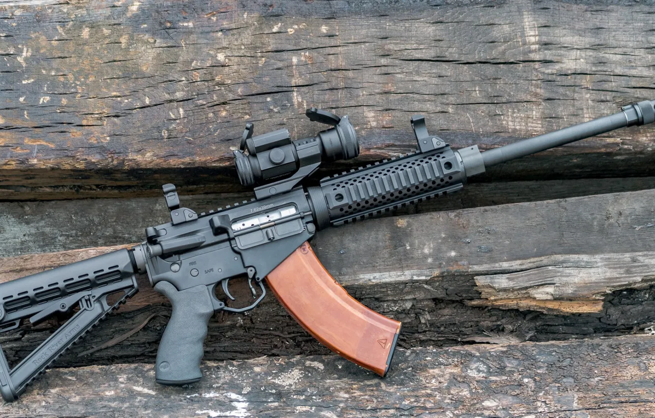 Photo wallpaper weapons, rifle, weapon, custom, M16, M16, assault rifle, AR-15