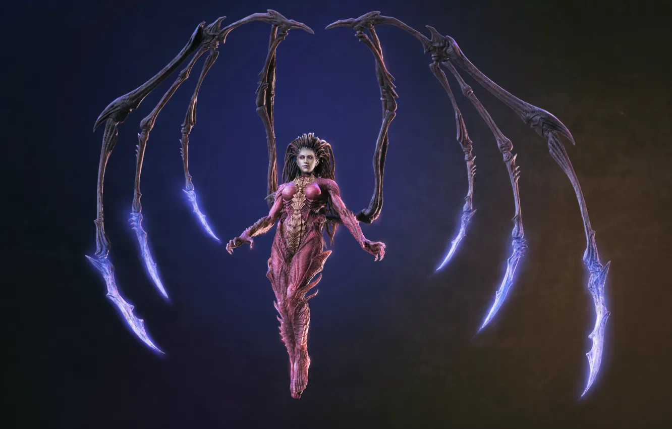 Photo wallpaper blizzard, Sarah Kerrigan, StarCraft 2: Heart of The Swarm, heroes of the storm, Sarah Kerrigan, …