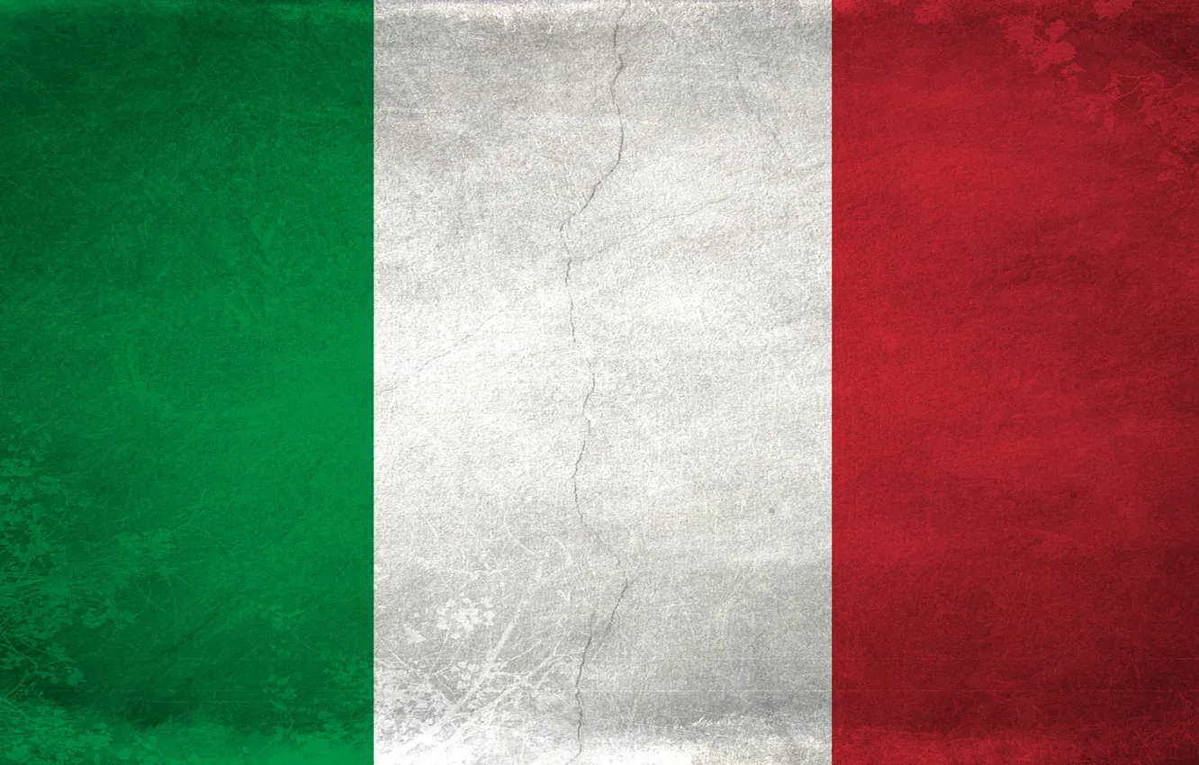 Photo wallpaper green, red, white, people, nation, grunge, italy, flag