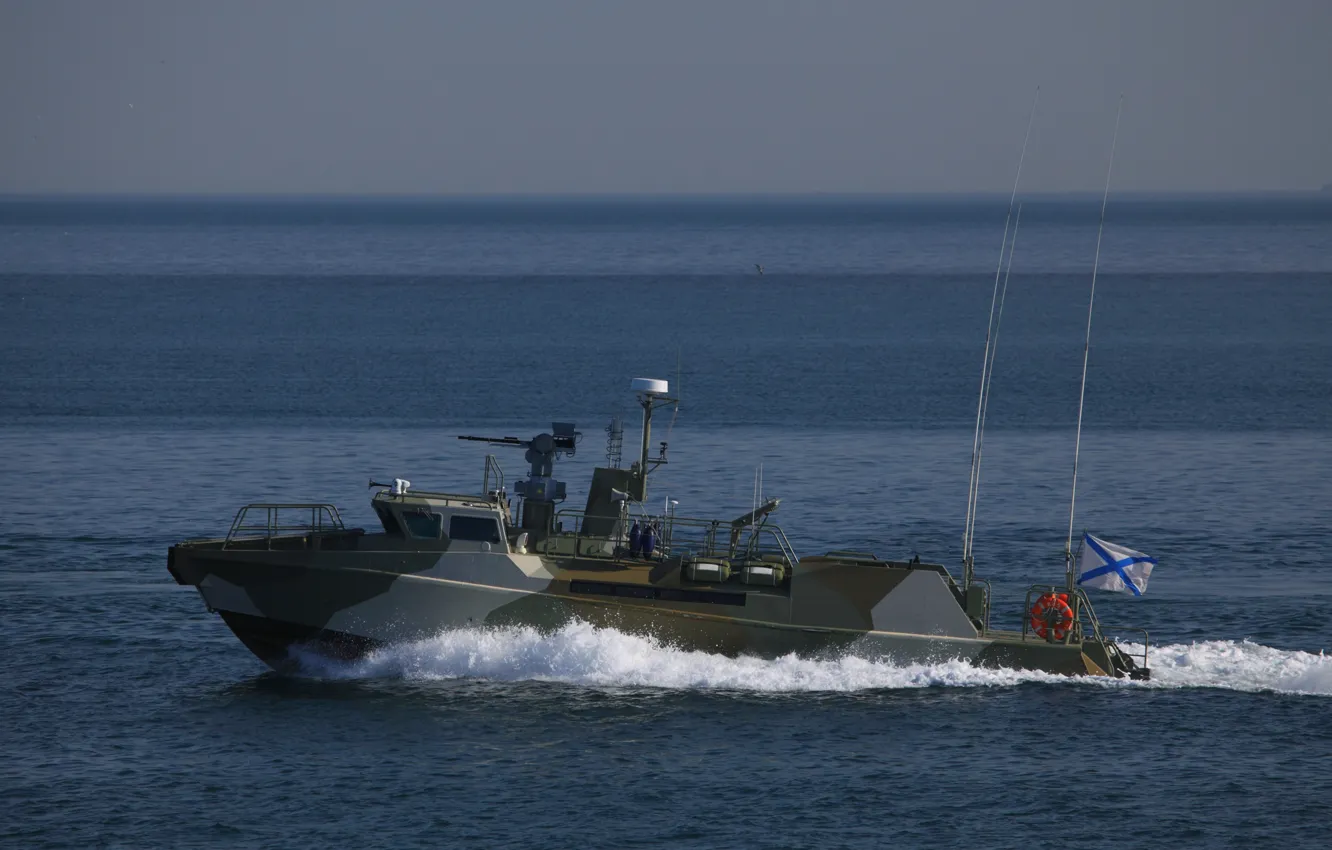 Photo wallpaper boat, Raptor, The Black Sea Fleet, anti-sabotage, duty