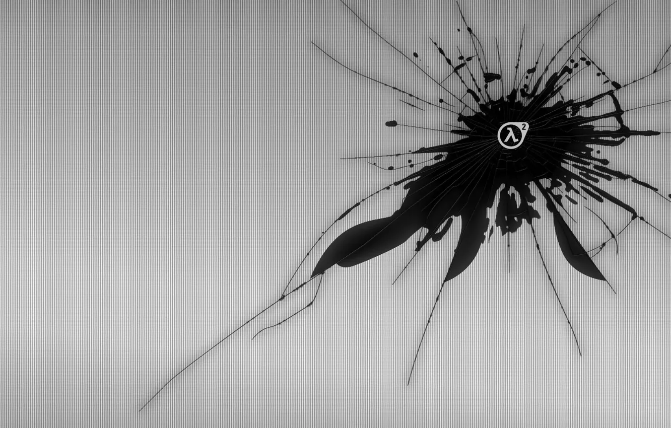Photo wallpaper cracked, strip, Half-Life, lambda