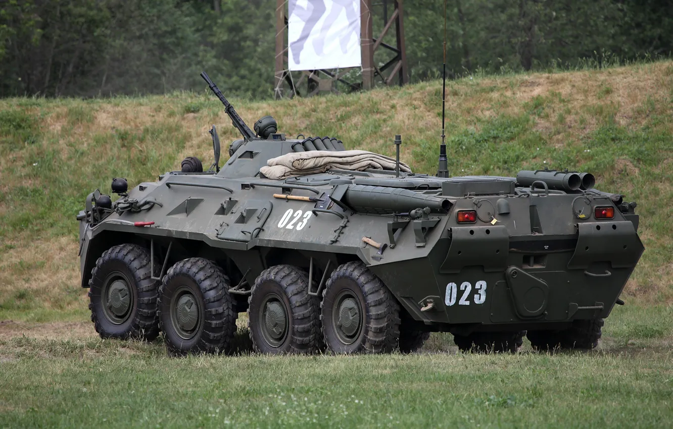 Photo wallpaper weapon, armored, 002, military vehicle, armored vehicle, armed forces, BTR-80, military power