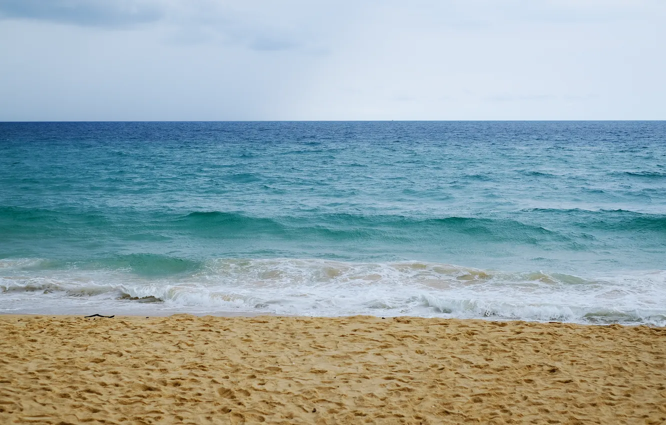 Photo wallpaper sand, sea, beach, summer, summer, beach, sea, sand