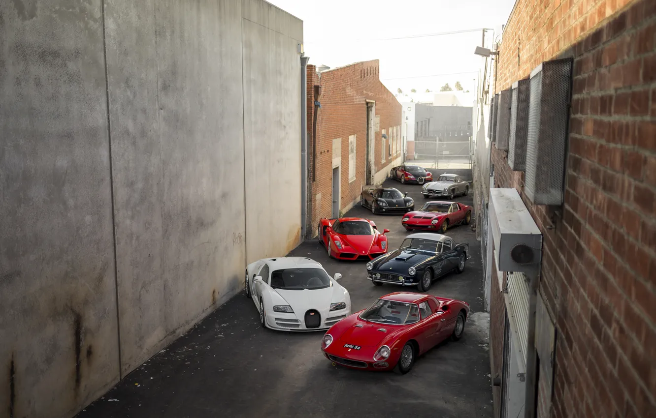 Photo wallpaper Lamborghini, Koenigsegg, Bugatti, Ferrari, Mercedes