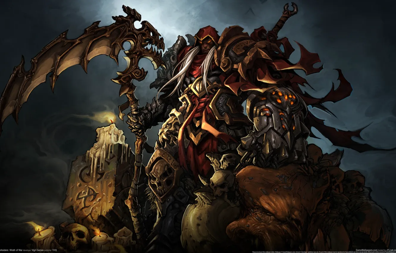 Photo wallpaper wrath of war, darksiders, horseman of the Apocalypse