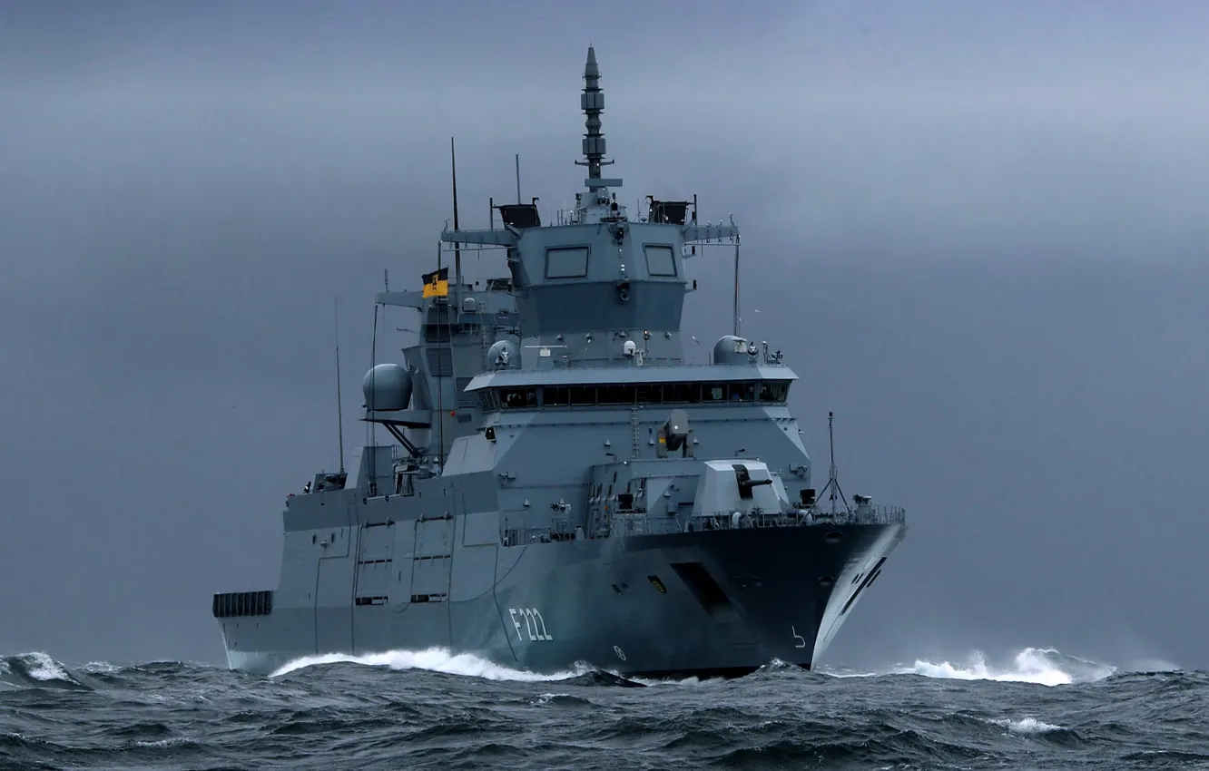 Photo wallpaper ship, combat, frigate, Baden