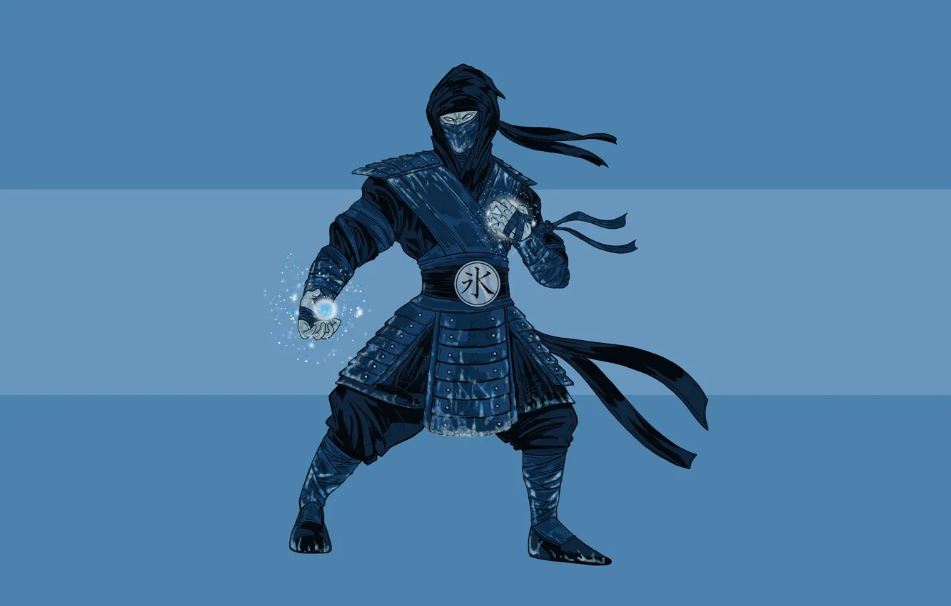 Photo wallpaper cold, ninja, Mortal Kombat, Sub-Zero, Sub-Zero
