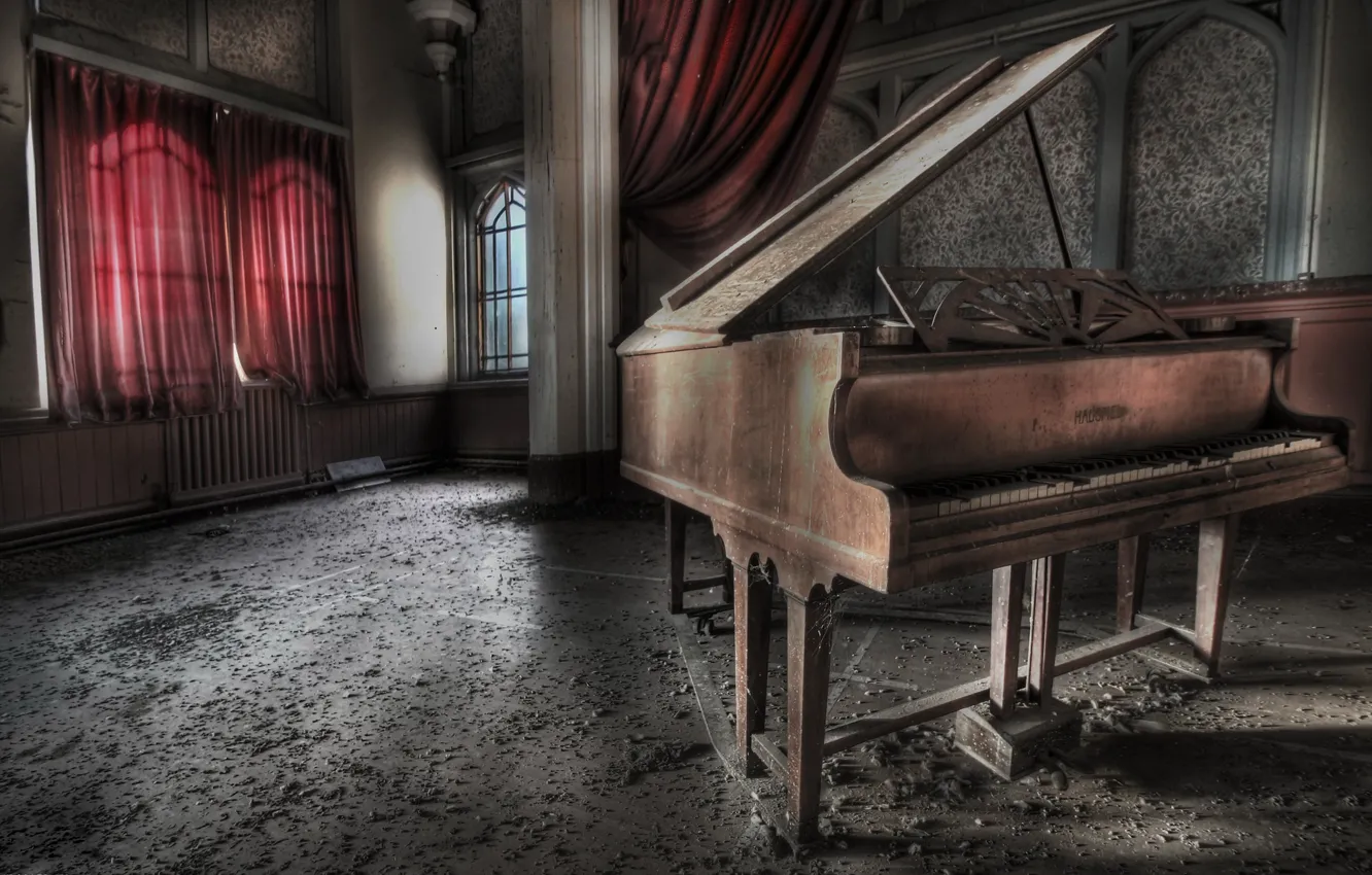 Photo wallpaper music, room, piano