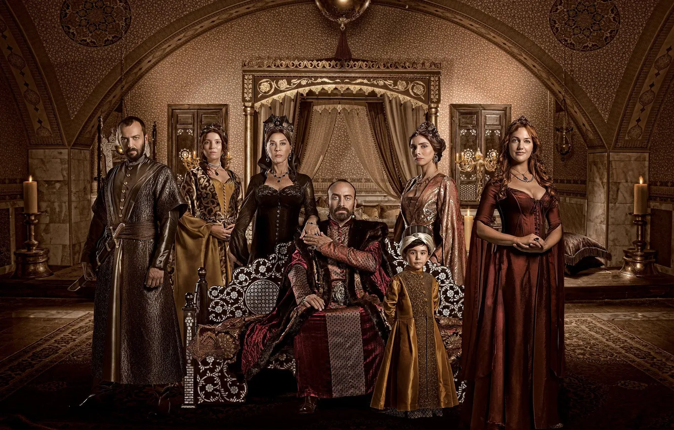 Photo wallpaper room, candles, family, the series, Turkey, Magnificent century, Magnificent Century, Sultan