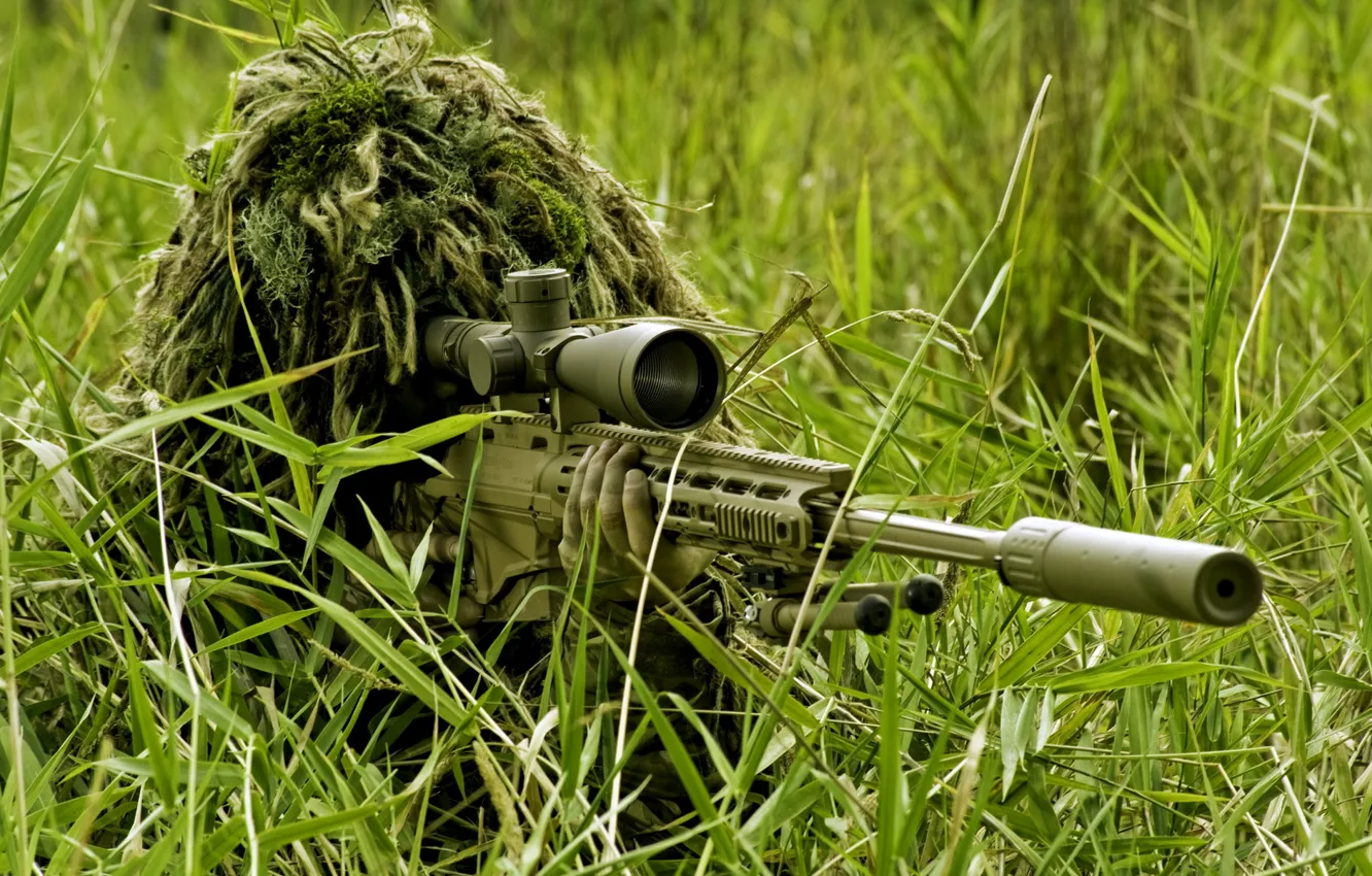 Photo wallpaper rifle, sniper, Remington XM2010