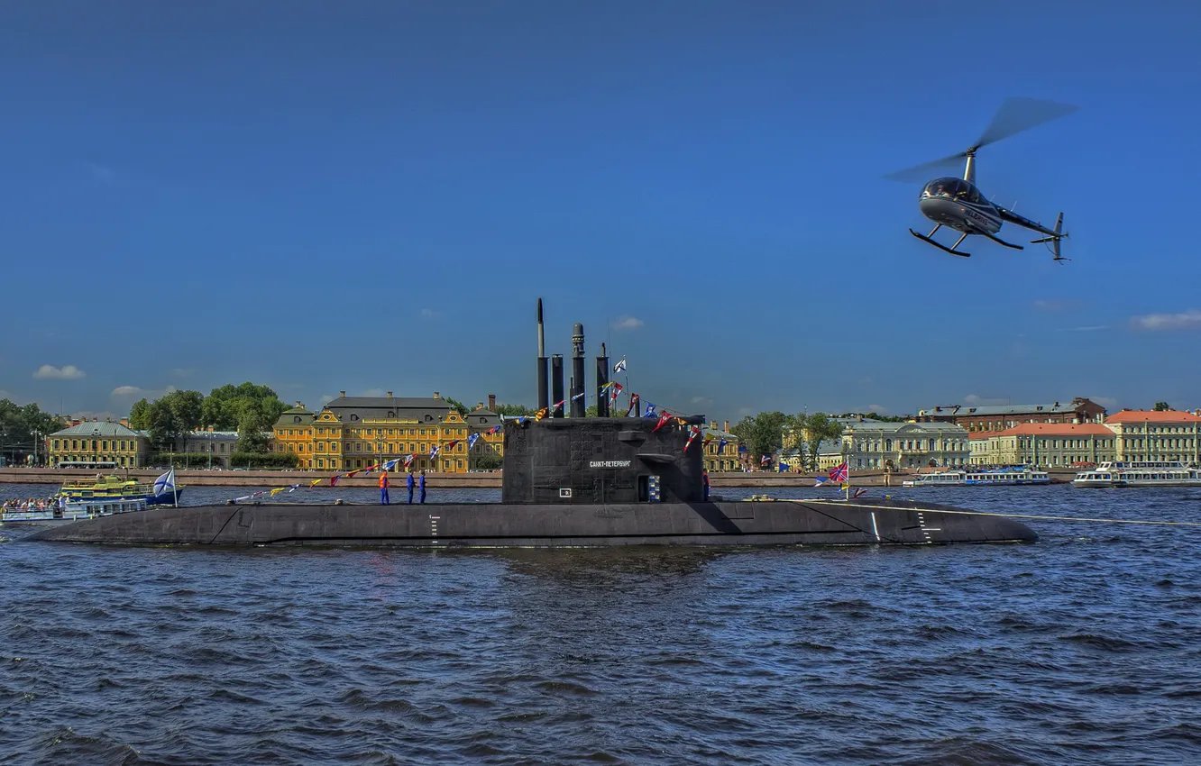 Photo wallpaper submarine, Saint Petersburg, the project 677