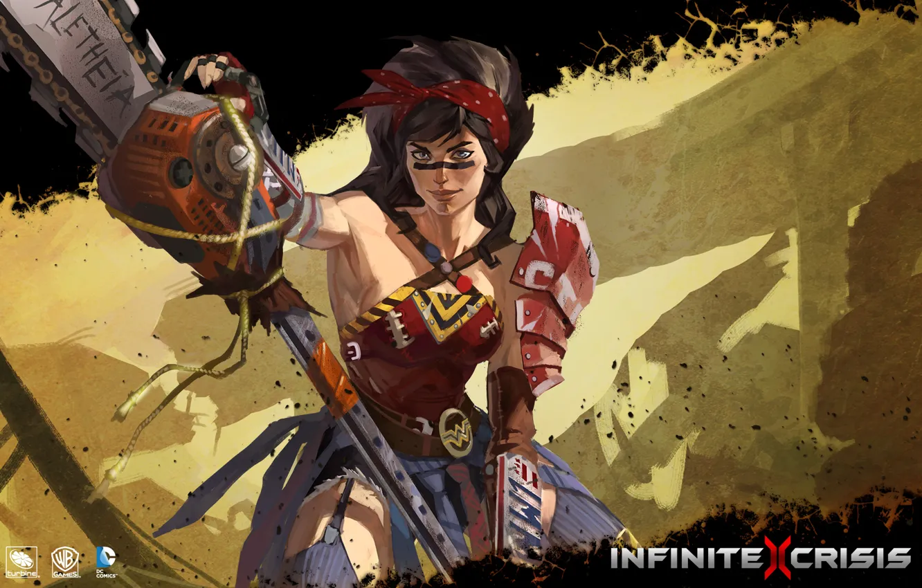 Photo wallpaper MMORPG, DC Comics, Wonder women, Warner Games, infinite crisis, Atomic Wonder Woman