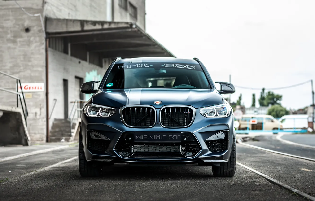 Photo wallpaper BMW, Light, Blue, Front, Face, Manhart, BMW X3, G01