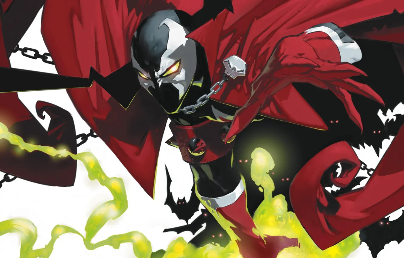 Photo wallpaper chain, bats, cloak, spawn, spawn