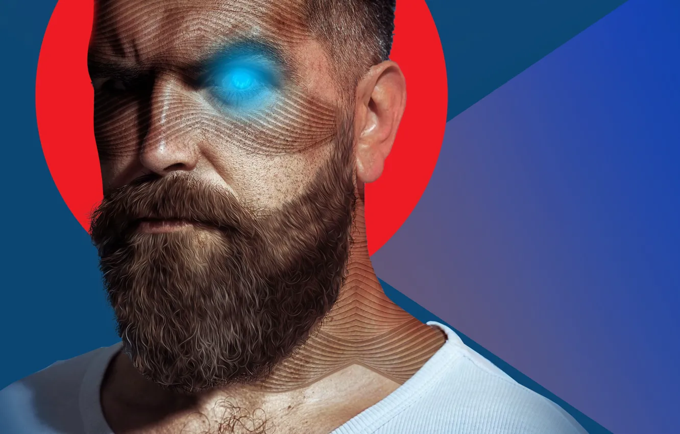 Photo wallpaper man, Mutant, Brutal