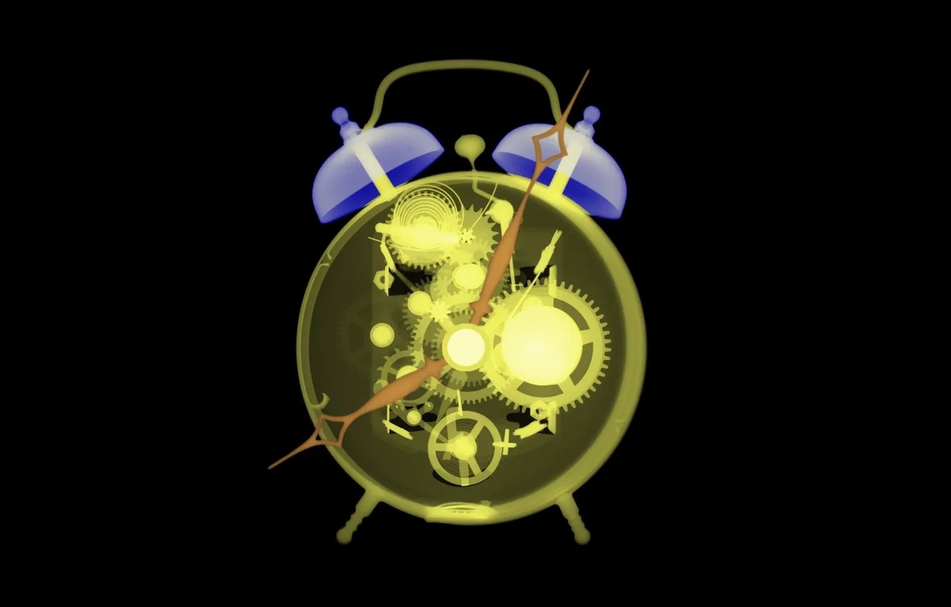 Photo wallpaper watch, mechanism, alarm clock, X-Ray, x-ray