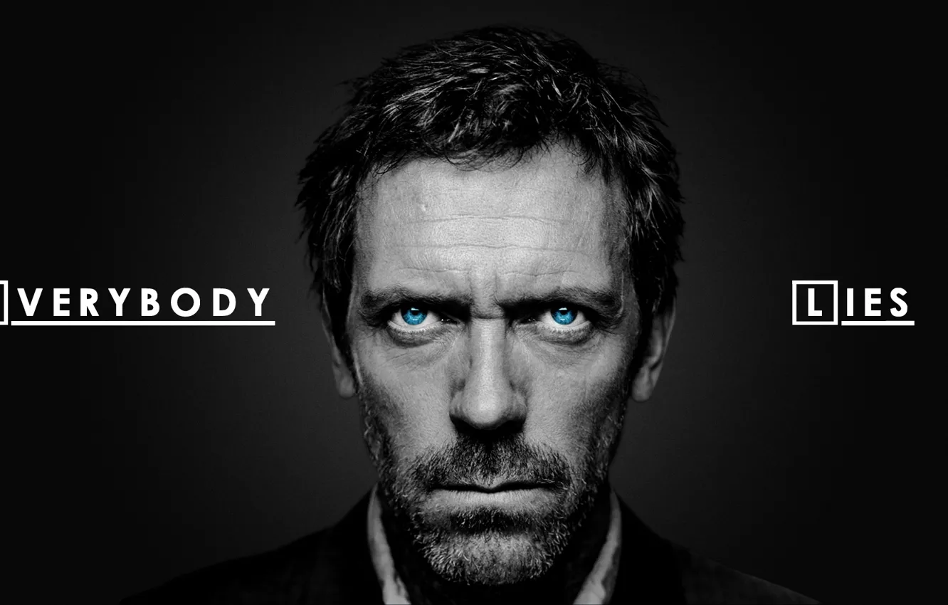 Photo wallpaper Quote, EverybodyLies, HughLaurie