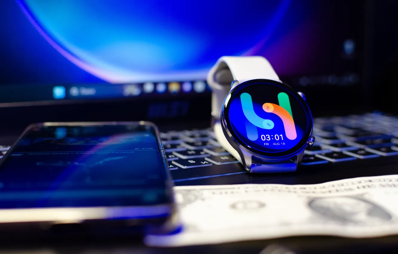 Photo wallpaper computer, watch, telefan, laptop, smartphone, Smart Watch