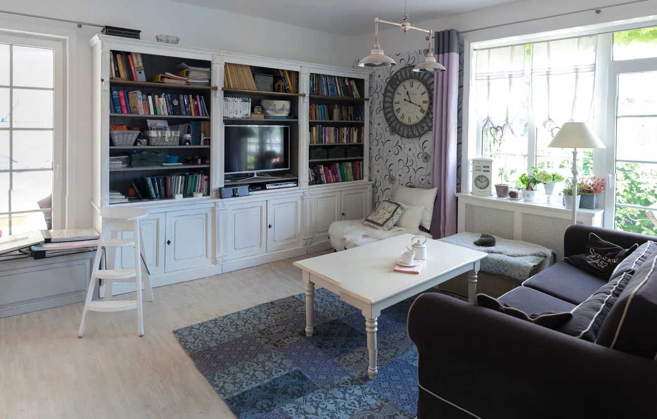 Photo wallpaper style, interior, living room