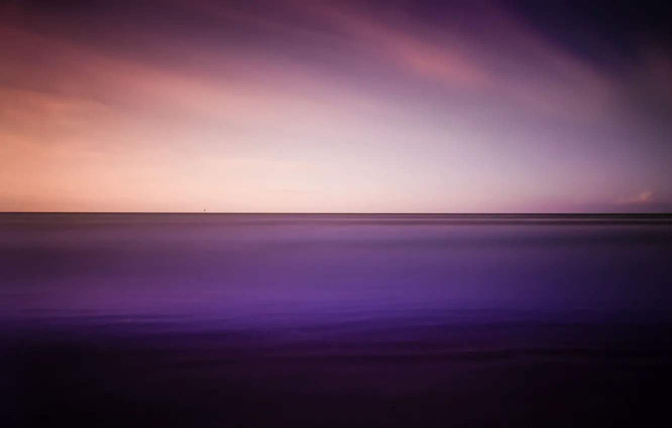 Photo wallpaper sea, minimalism, horizon