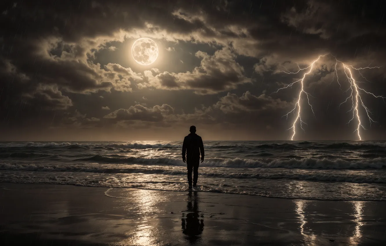 Photo wallpaper boy, solo, standing, eaya