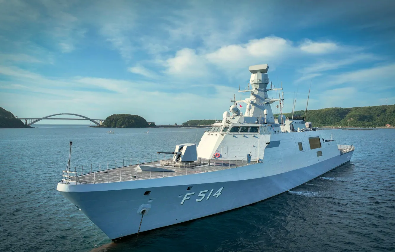 Photo wallpaper Visit, 2024, TCG Kinaliada, Corvette, Japan