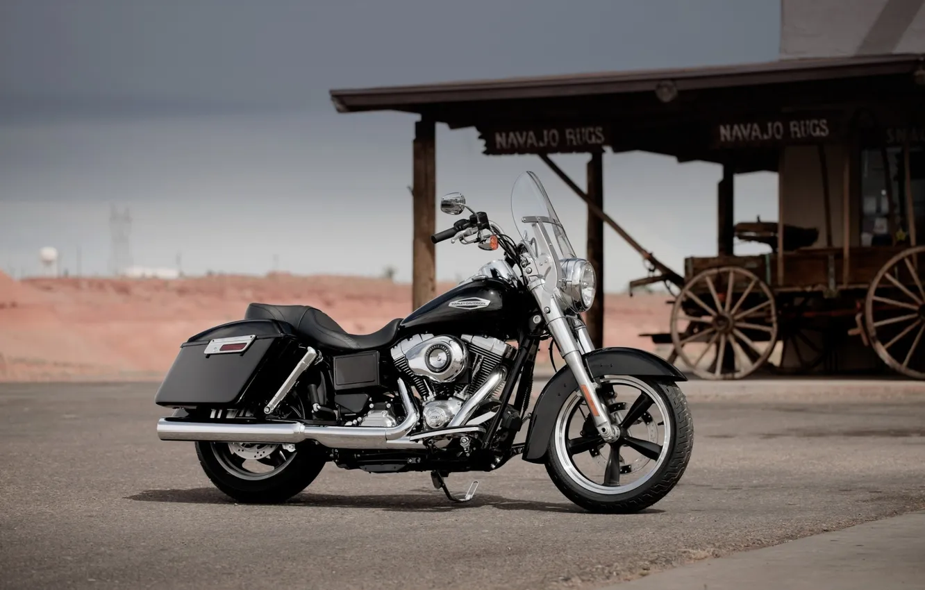 Photo wallpaper roof, black, motorcycle, bike, wheel, Harley-Davidson, cruiser, Harley-Davidson