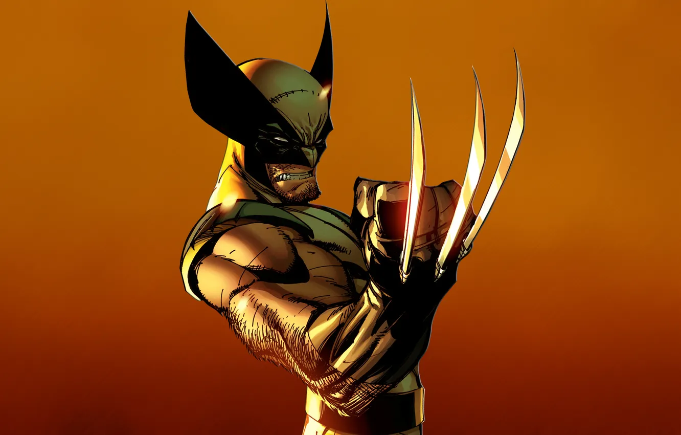 Photo wallpaper anger, Wolverine, Logan, x-men, Wolverine, Marvel, x-men, Comics