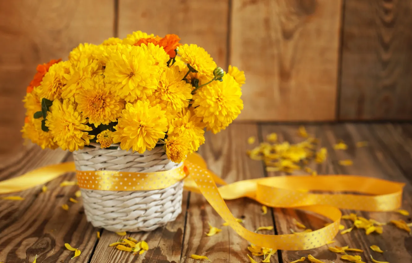 Photo wallpaper flowers, bouquet, petals, still life