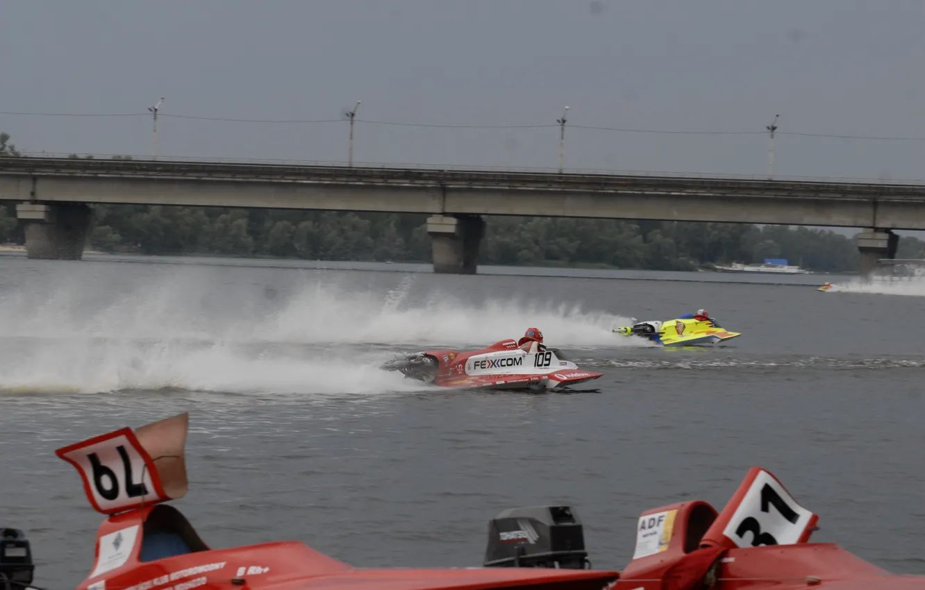 Photo wallpaper race, boat, speed