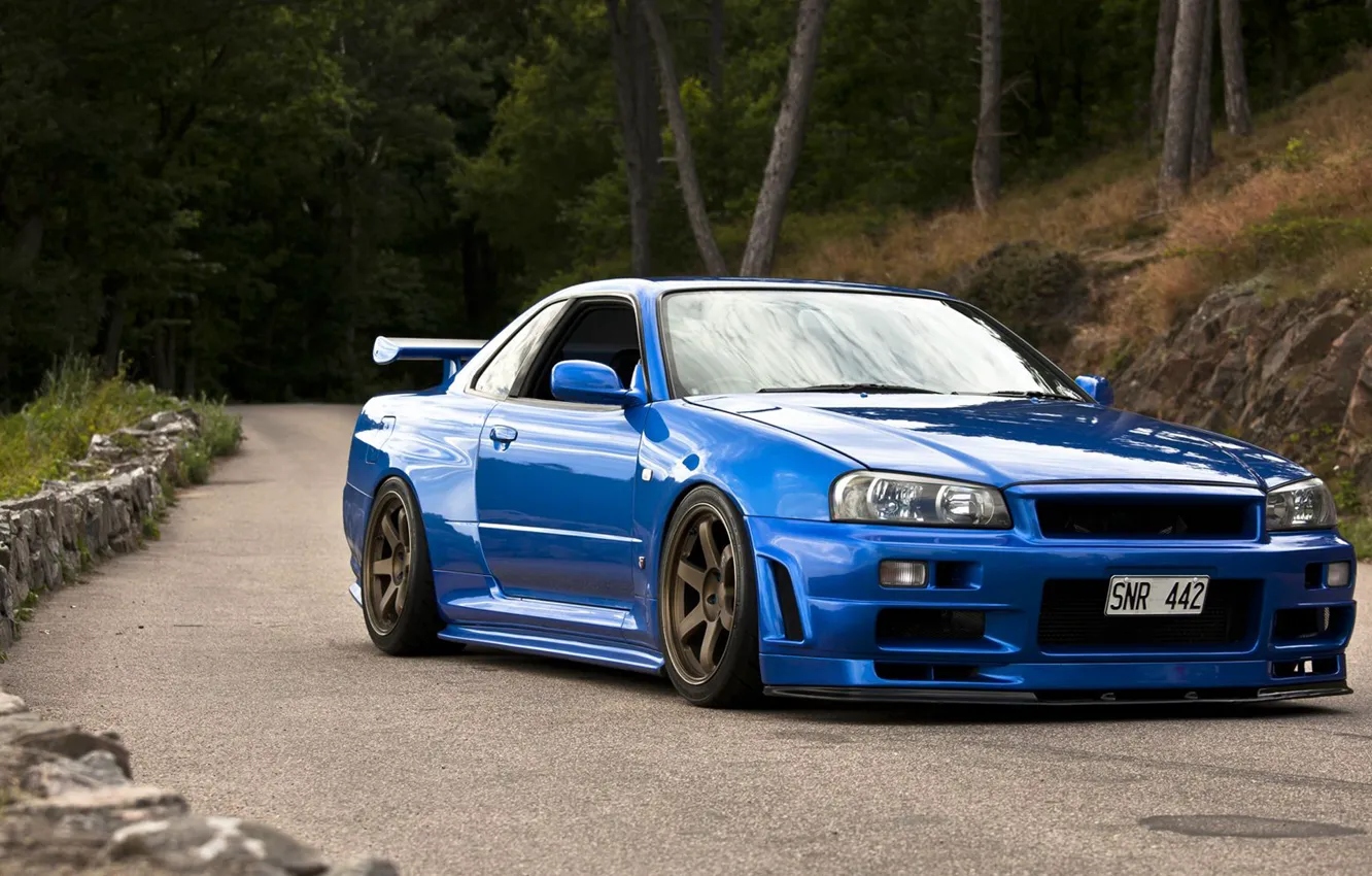 Photo wallpaper nissan, skyline, Nissan, gt-r, r34, skyline, swglob, stanceworks