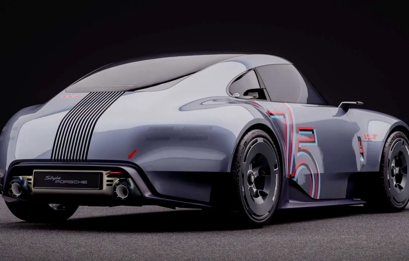 Photo wallpaper Concept, Porsche, the concept, rear view, Porsche Vision 357 Concept, Vision 357