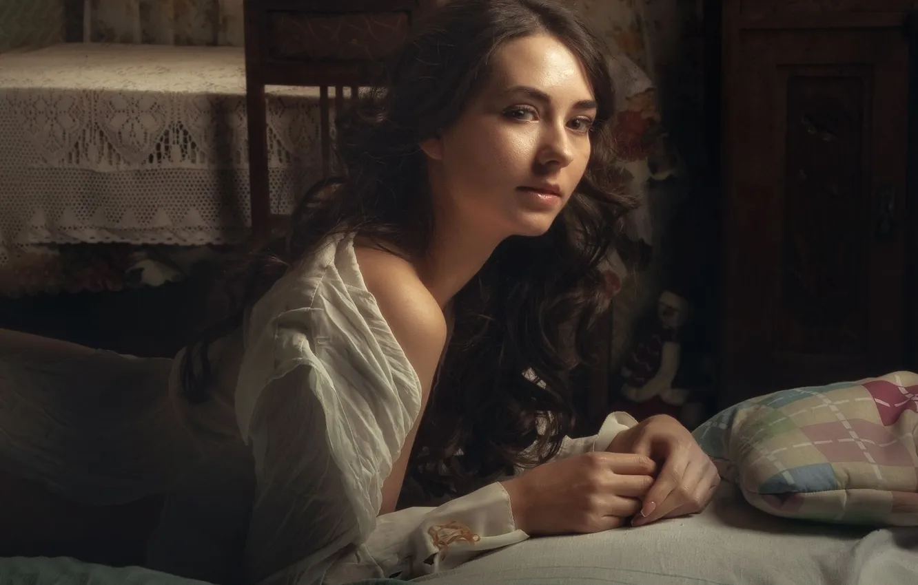Photo wallpaper look, portrait, Sergey Rybin