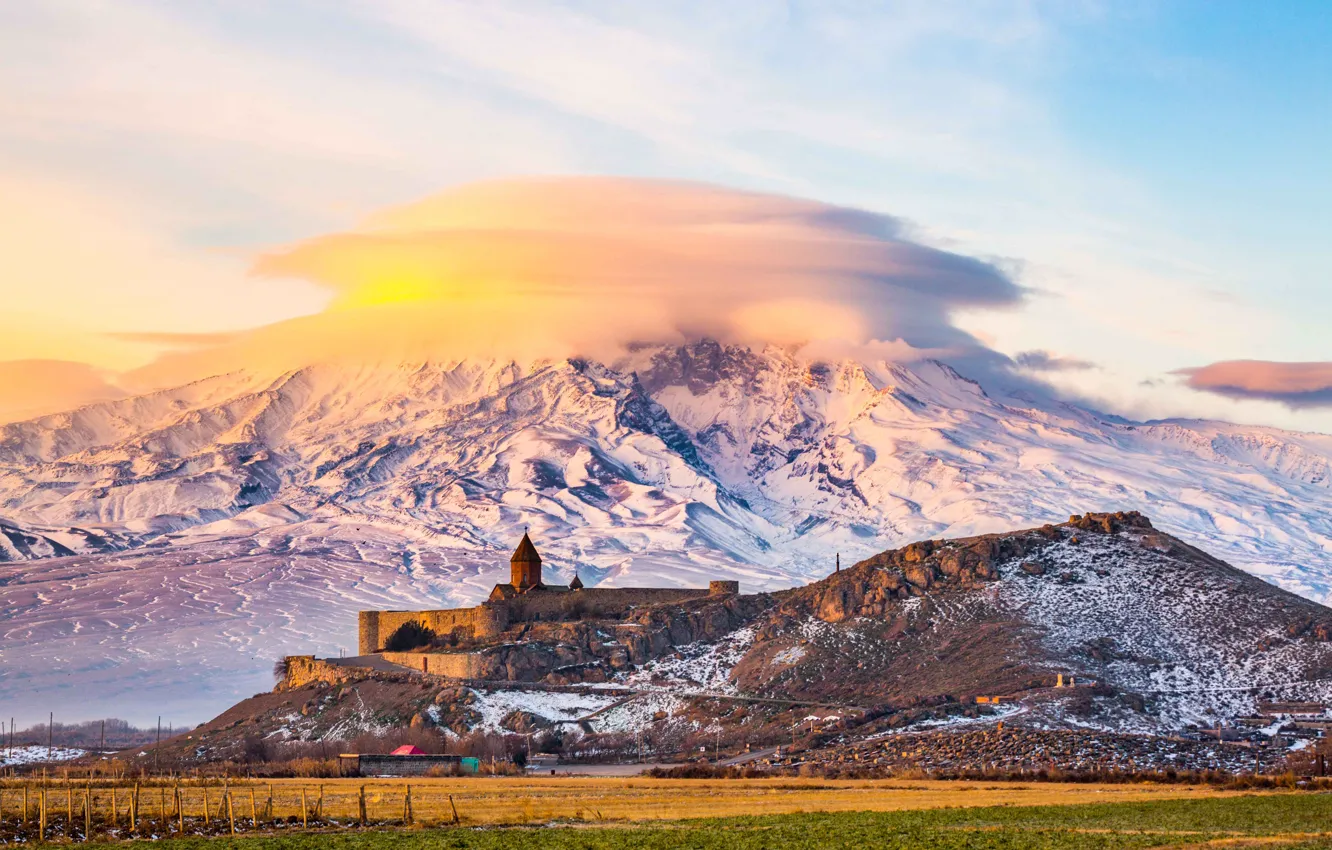 Photo wallpaper love, Armenia, style, photo, Ararat, Hayastan, Xor Virap, #travel