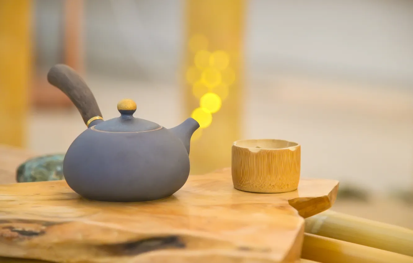 Photo wallpaper kettle, tea, eastern tradition