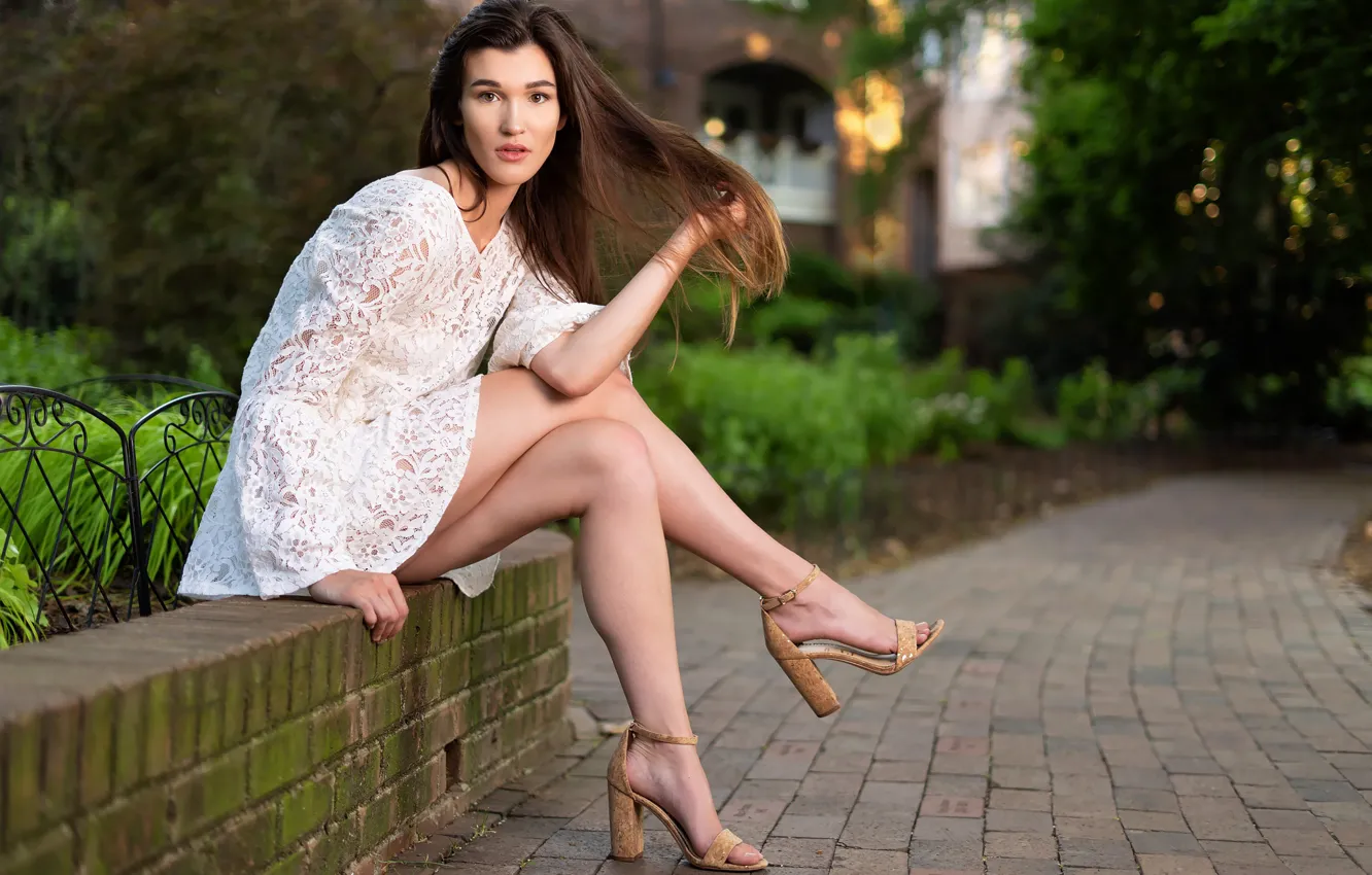 Photo wallpaper girl, street, Jennifer