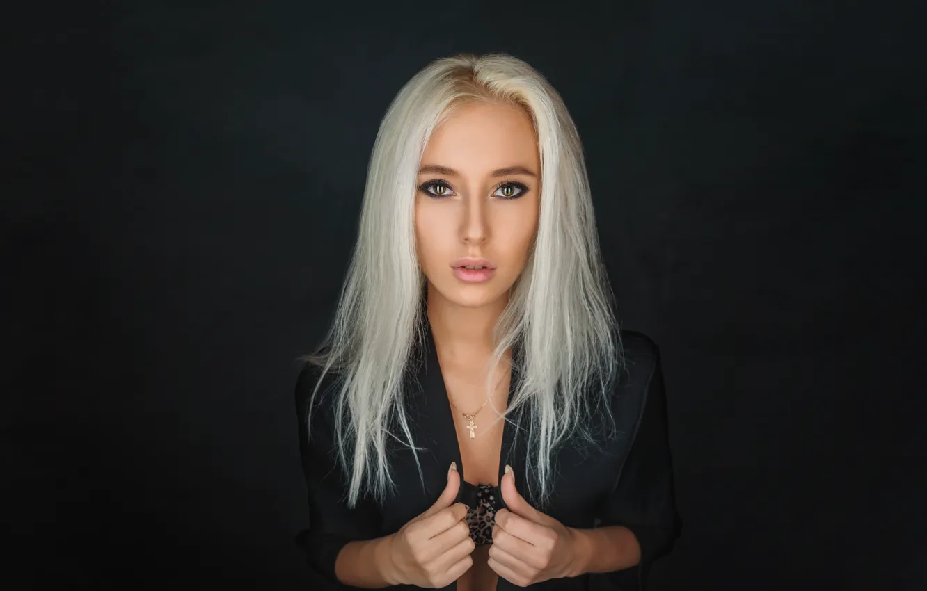 Photo wallpaper look, girl, model, hair, Blondinka, Margaret, Dmitry Medved