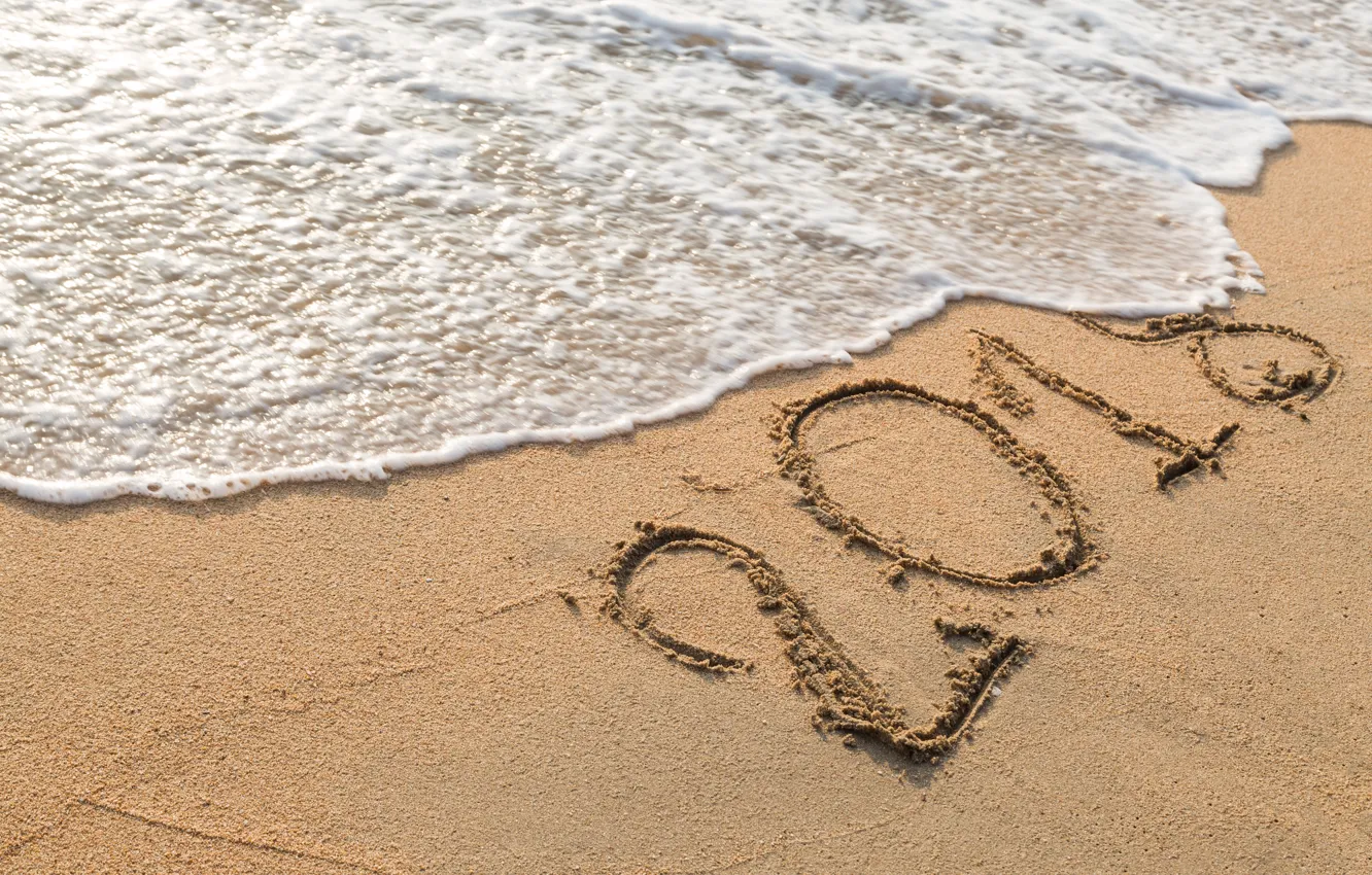 Photo wallpaper sand, sea, wave, beach, summer, shore, summer, beach