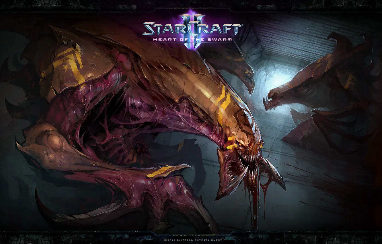 Photo wallpaper StarCraft 2, Zerg, Heart of the Swarm, The hydralisk