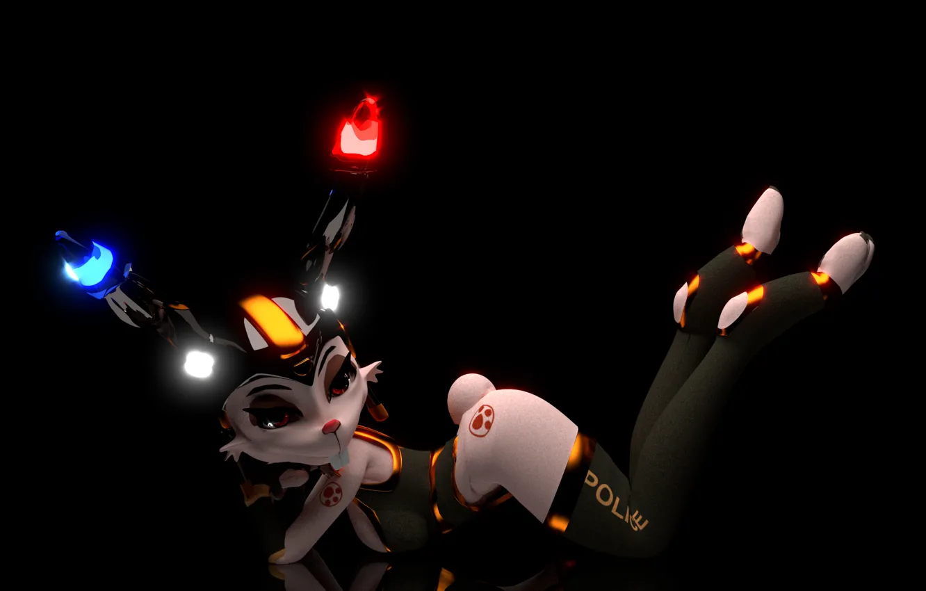 Photo wallpaper rendering, rabbit, art, Endless, Candy Cotton