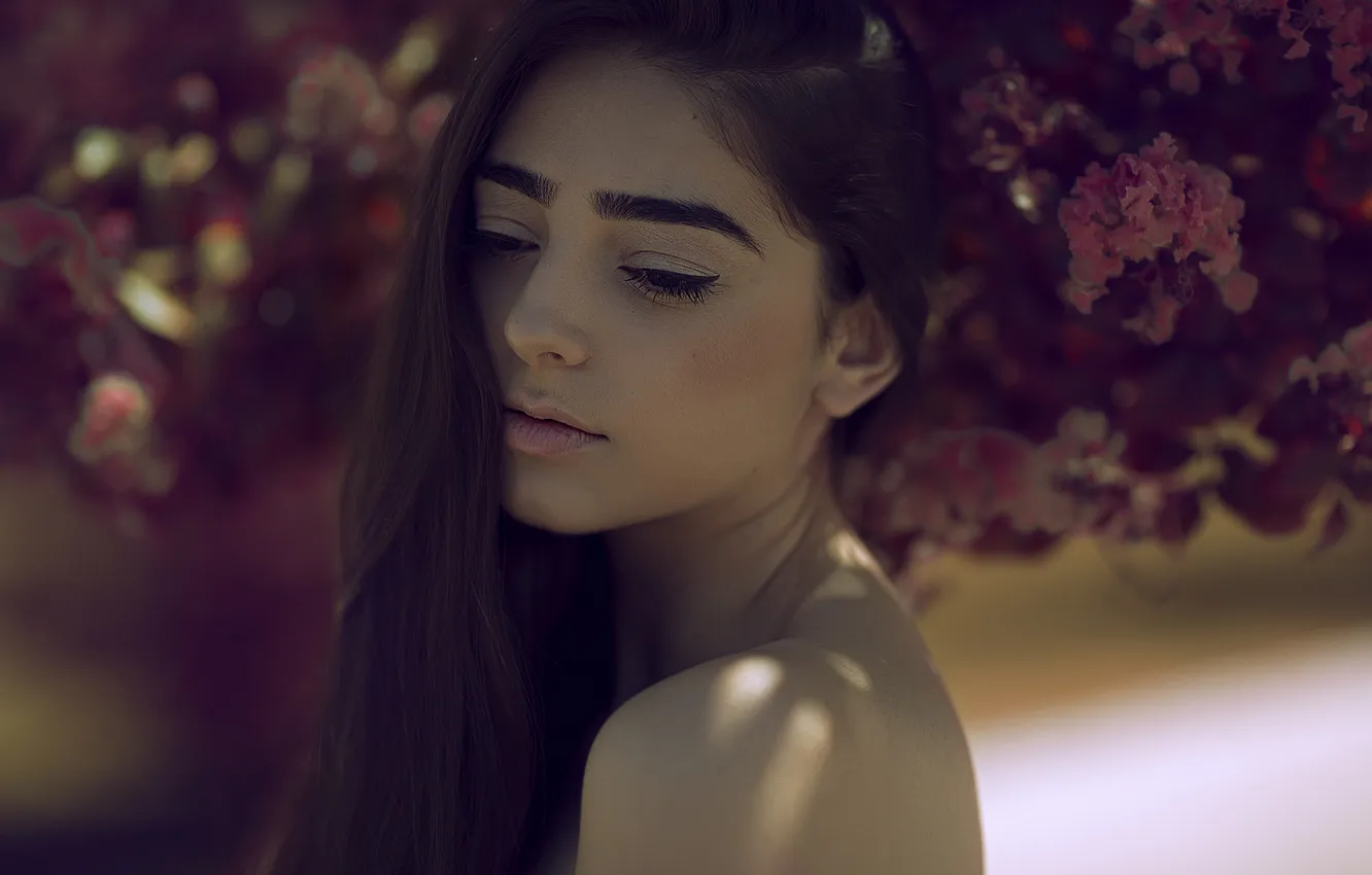 Photo wallpaper summer, girl, face, background, hair